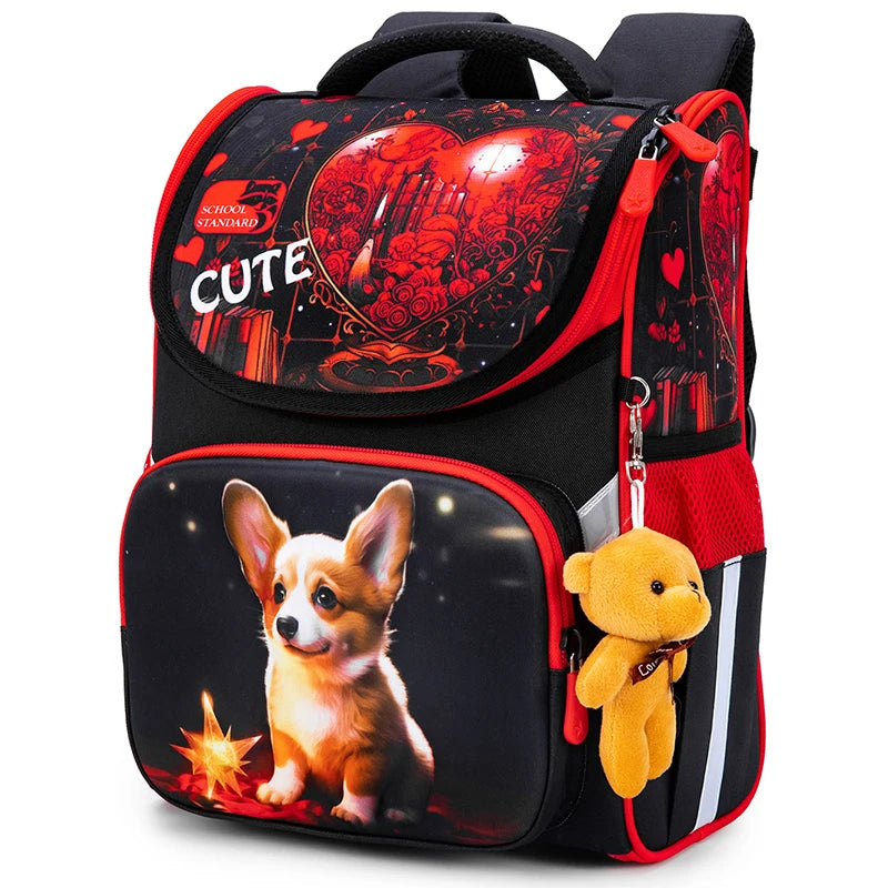 Girls School Backpack Orthopedic Cartoon Children Primary School Students Bags Kids Satchels feminina Bookbag 7-9 Years mochilas