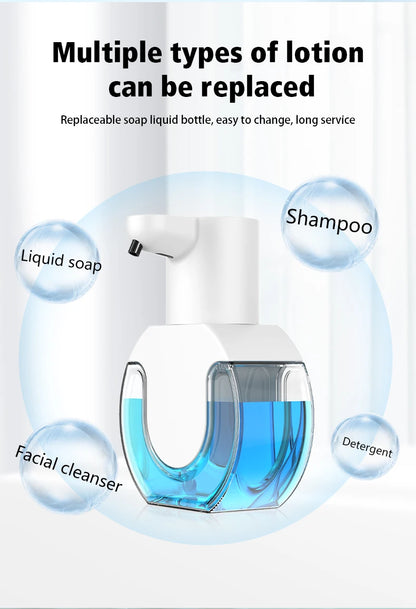 420ML Large Capacity Touchless Desktop Or Wall-Mounted IPX5 Waterproof Smart Infrared Automatic Sense Foam/Liquid Soap Dispenser