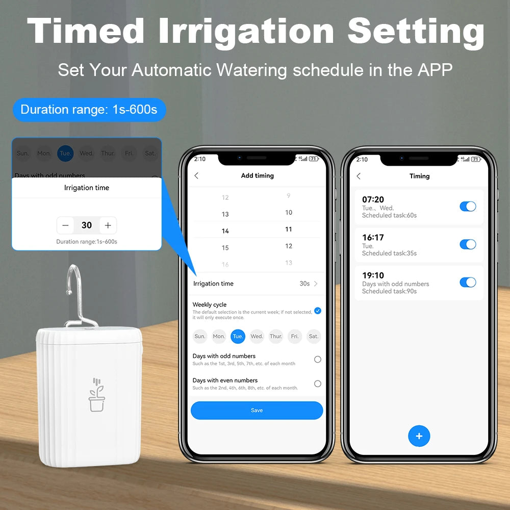 WiFi Intelligent Watering Device Timed Automatic Drip Irrigation System Remote APP Control Auto Watering for Indoor Plants