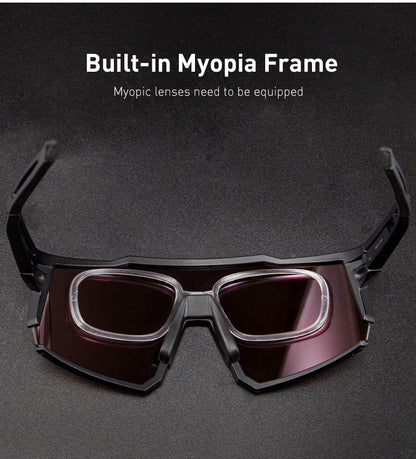 4 Lens Men Women Cycling Glasses Polarized Sport MTB Road Bike Goggles UV400 Bicycle Eyewear Fishing Running Driving Sunglasses