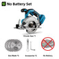 NEWBENY 5 Inch 125MM Brushless Circular Saw Cordless Electric Saw Multifunction Wood Cutting Power Tool for Makita Battery Pin