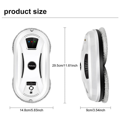 PuRuiKai Ultra Thin Robot Vacuum Cleaner Window Cleaning Robot Window Electric Glass Limpiacristales Remote Control For Home
