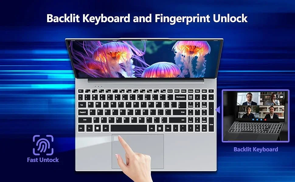Portable 15.6' Notebook PC W/ Intel Core I9-9900, 16GB RAM & 1TB SSD. Runs Windows 11 Pro. Fast, Reliable & Lightweight—Ideal
