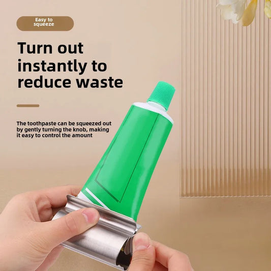 Creative Toothpaste Tube Squeezer Simple Toothpaste Roller Stainless Steel Labor Saving Toothpaste Tube Wringer Cleanser Presser