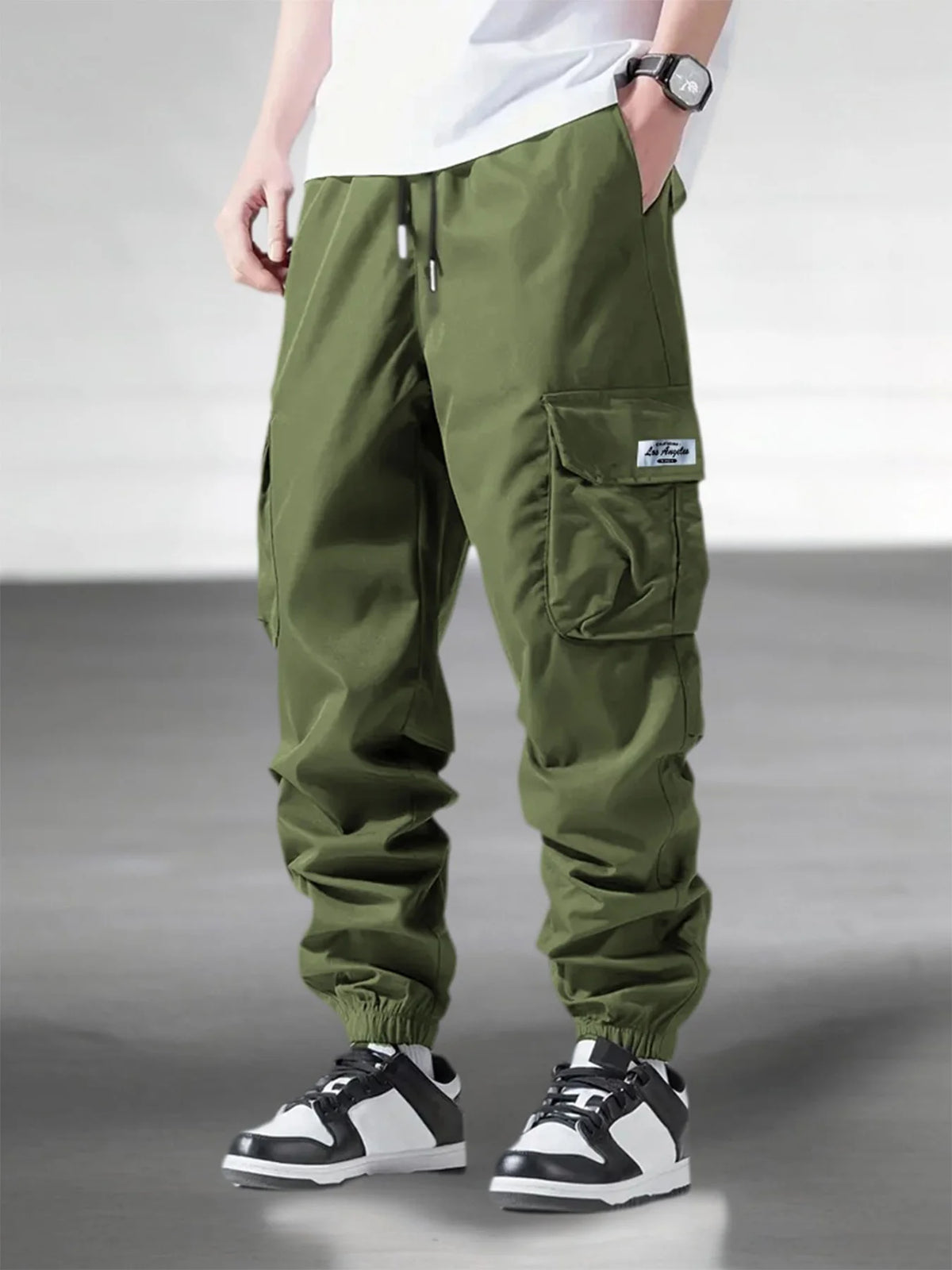Men's Spring Autumn Street Work Pants Multi Pocket Casual Training Pants Jogging and Hiking Casual Trousers Men's Cargo Pants
