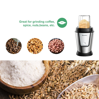 BioloMix 700W Compact Kitchen Blender 3-in-1 Juicer Food Processor and Dry Grinder Perfect for Making Fresh Juices Dips
