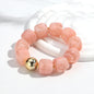 Acrylic Square Beads Elastic Bracelets for Women Boho Irregular Stone Shape Beaded Handmade Bracelet Bangle Retro Jewelry Gifts