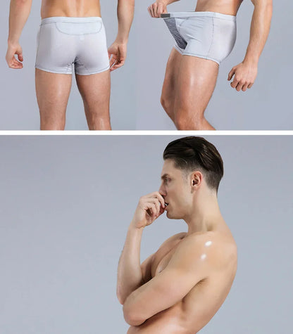 2026 Upgraded Men's Magnetic Therapy Boxer Briefs 22 Grade Magnets Acupoint Aligned Health Underwear L 6XL Blood Flow Support