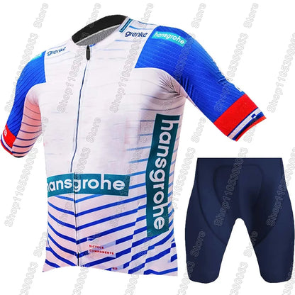 Boraful Hansgrohe 2026 Primož Roglič Cycling Jersey Set Slovenia Clothing Men's Kit Road Bike Shirts Suit Bicycle Bib Shorts M
