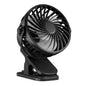 Rechargeable Fan 720° Rotating Hanging Clip Fan with Nightlight for Easy Portability Office Bedroom Dormitory Outdoor Small Fan