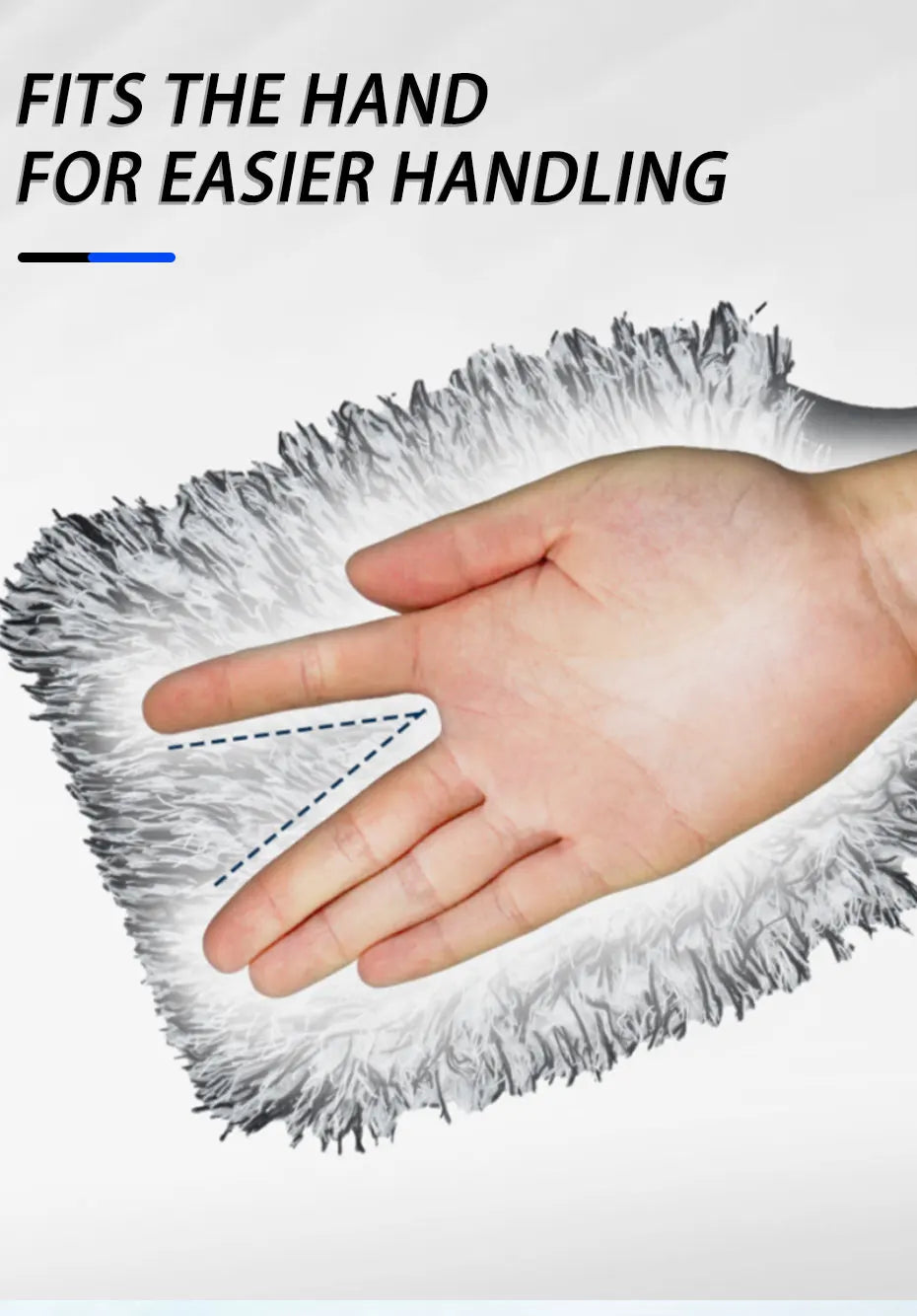 SEAMETAL Car Wash Brush Plush Premium Wheels Brush Non-Slip Handle Easy To Cleaning Rims Spokes Wheel Barrel Cleaning Mitt