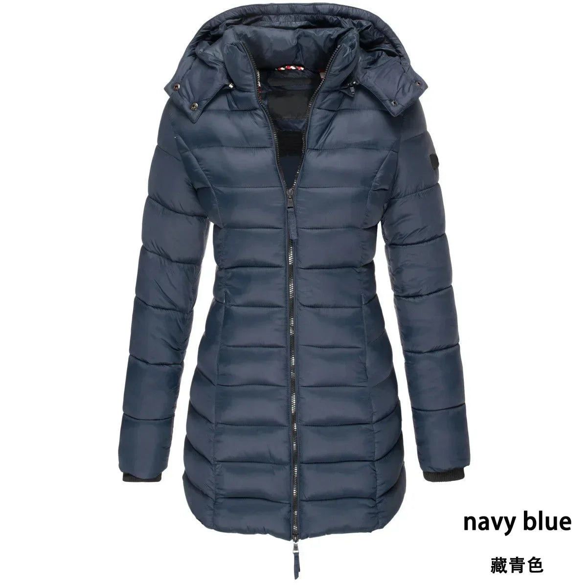 Winter Korean New Women's Cotton Padded Clothes Women's Medium Long Slim Cotton Padded Jacket Warm Down Cotton Padded Jacket
