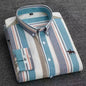 Basic Oxford Dress Shirt For Men Long Sleeve 100% Pure Cotton Solid  Casual Plaid Striped Social Business Male Regular-Fit S-6XL