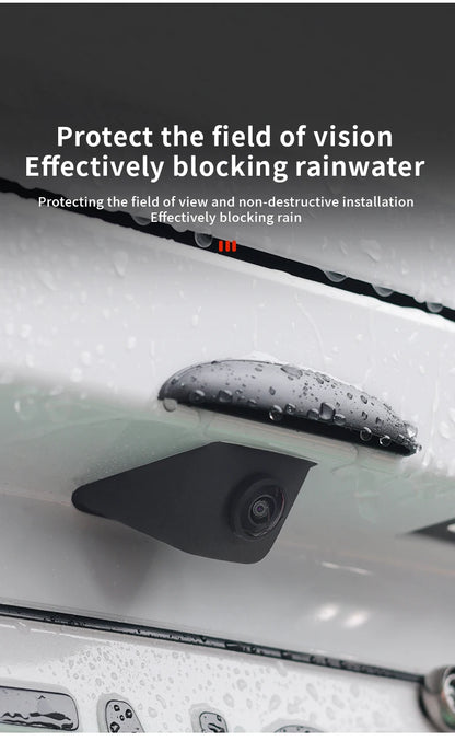 Car Reversing Rear Camera Rain Cover ABS Rain-Proof Car Reverse Camera Rain Shade Cover Waterproof Shield Car Exterior Accessory
