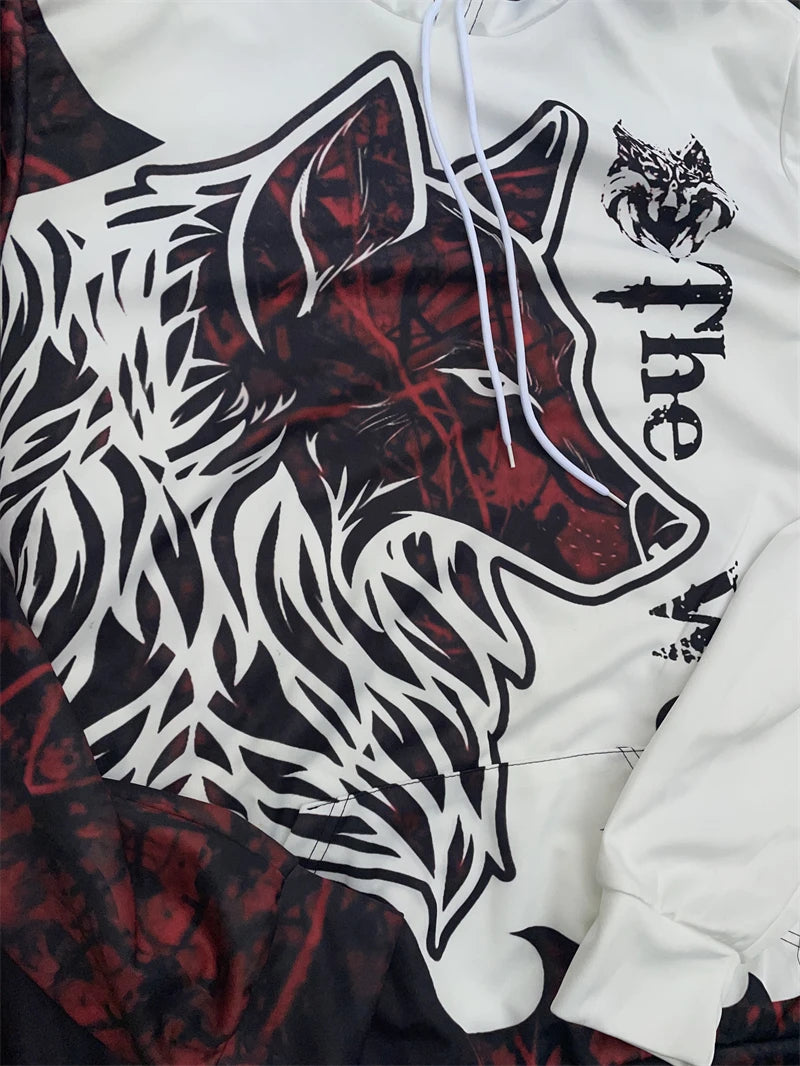 Spring and Autumn Men's Tracksuit 3D The Lion Print Zipper Hoodies Sweatshirts Pants Sets Casual Mens Clothing Women's Tracksuit