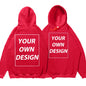 Customized DIY Print Men Woman Autumn Winter Hoodies Casual Classic Pullovers Simple Comfy Streetwear Soft Warm Sports Clothing