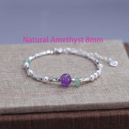 VENTFILLE 925 Sterling Silver Line Extremely Fine Bracelet for Women Love Haert Bead Korean Ins Sweet Jewelry Gift Dropshipping