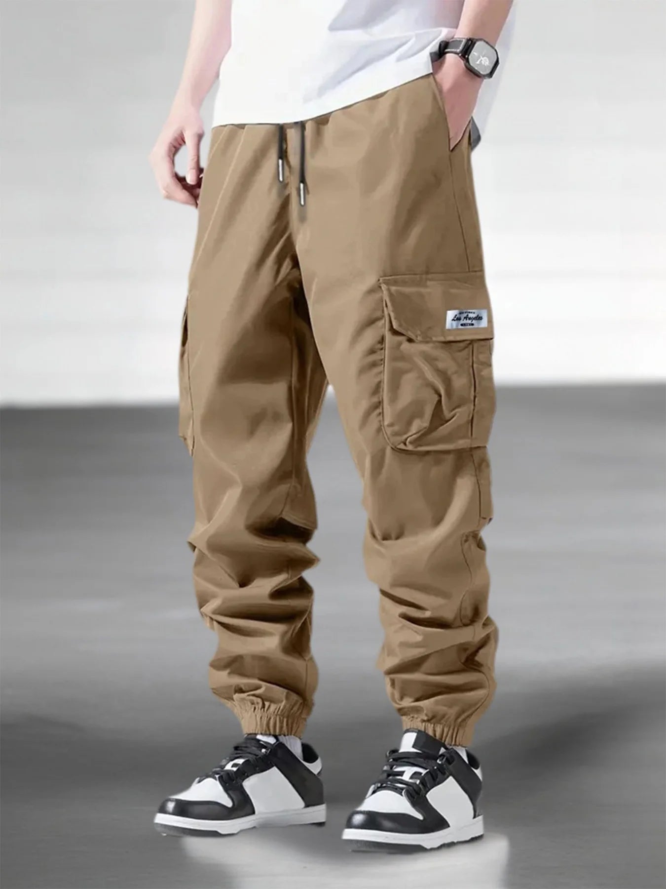 Men's Spring Autumn Street Work Pants Multi Pocket Casual Training Pants Jogging and Hiking Casual Trousers Men's Cargo Pants