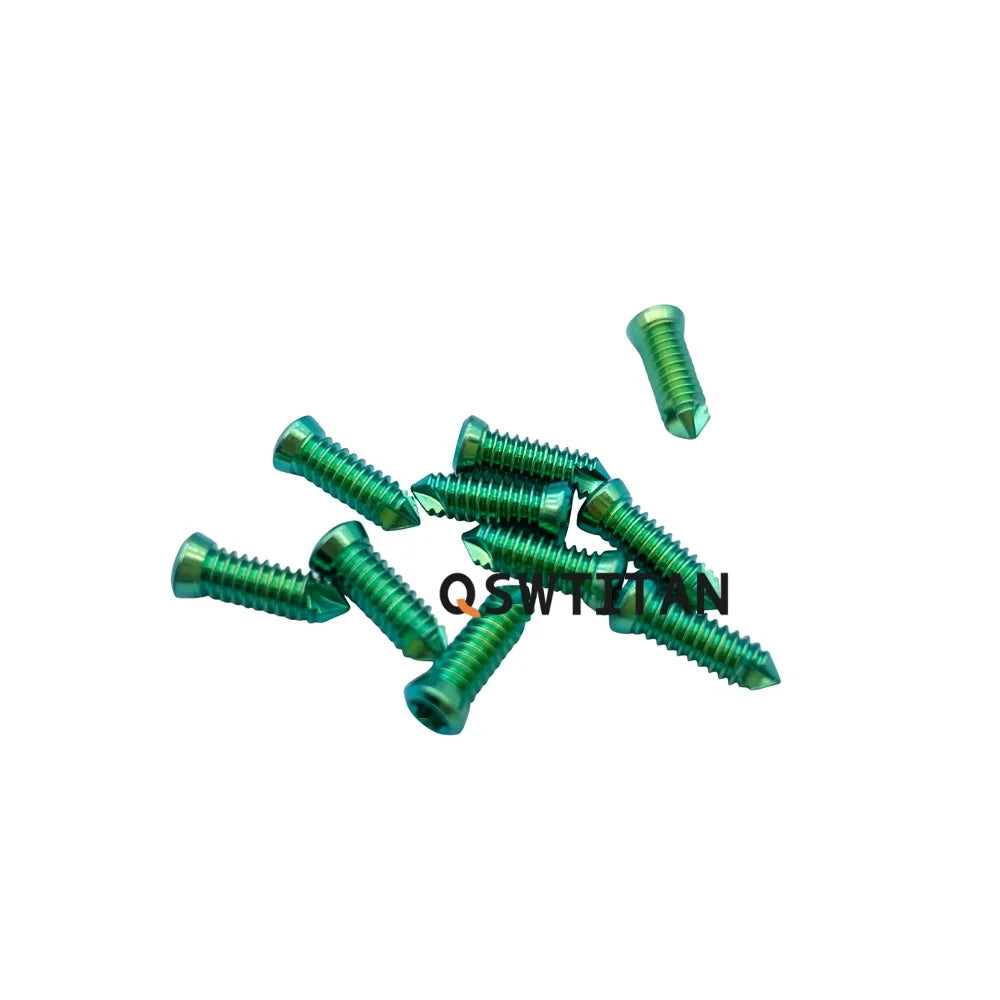 VKTIMALL Titanium Locking Screw Veterinary B1.6-B4.0 Bone Screw for Orthopedic Implant Trauma Plates