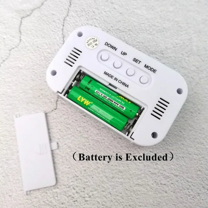 Led Digital Alarm Clock with Light Sensor, Luminous Display, Snooze, Mute, Calendar, Backlight, Always-On Desktop Table Clock