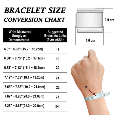 26 English A-Z Letter Name Custom 9mm Link Charms Silver Color Italian Stainless Steel Bracelet DIY Jewelry Making Hand Chain