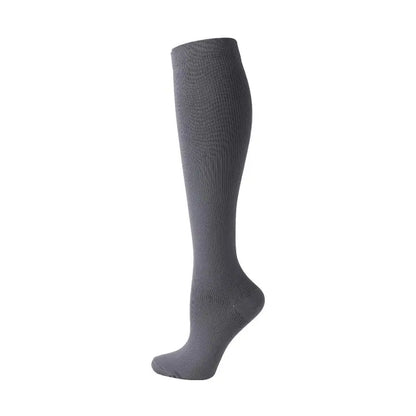 19 Styles Compression Stocking Blood Circulation Promotion Slimming Compression Socks Anti-Fatigue Comfortable Solid Color Socks