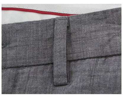 Summer New Pure Linen Casual Slim Pants for Men Clothing Thin Breathable Streetwear Men Trousers EC1335
