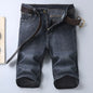 Summer Shorts Jeans Men Denim Pants Stretch Black Fashion Design Men's Jeans Slim Straight Male Short Jeans