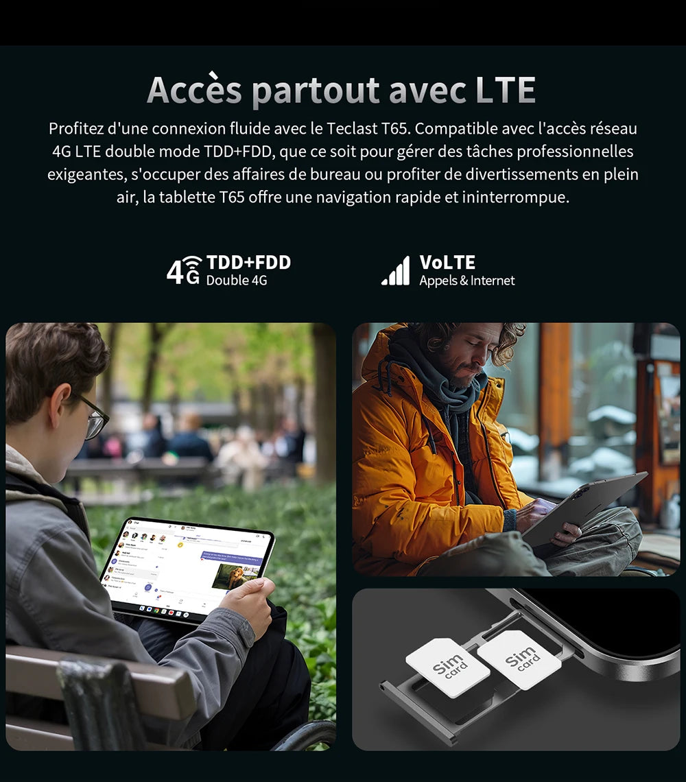 Teclast T65 Android 16 Tablet 13.4 Inch 1920X1200 120Hz T7280 8 Cores (6+20)Max 26Gb Ram 128Gb Rom 4g Lte 8000Mah 13Mp+5Mp