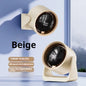 Desktop Fan Low-noise and Silent 100-speed Adjustable LED Display, Large-capacity Mini Desktop Wall-mounted Fan 1800mah