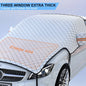 SEAMETAL Upgraded Car Window Snow Cover Large Size Windshield Snow Shield with Hood Cover Universal for Sedan Suv Hatchback
