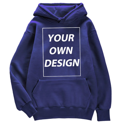 Customized DIY Print Men Woman Autumn Winter Hoodies Casual Classic Pullovers Simple Comfy Streetwear Soft Warm Sports Clothing