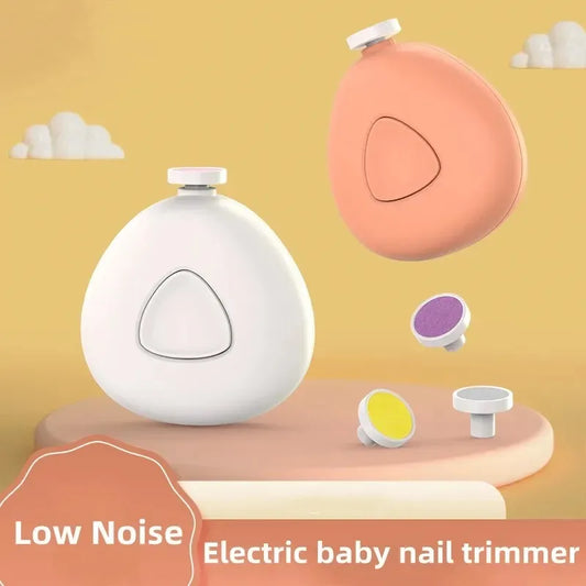 Portable Electric Baby Nail Trimmer, Multifunctional Automatic Nail Polisher File Set, Safe Kids Nail Clipper for Daily Newborn