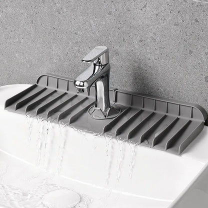 Silicone Faucet Mat Dish Soap Sponge Holder Sink Kitchen Countertop Drying Mat Bathroom Kitchen Sink Splash Guard Drain Pad