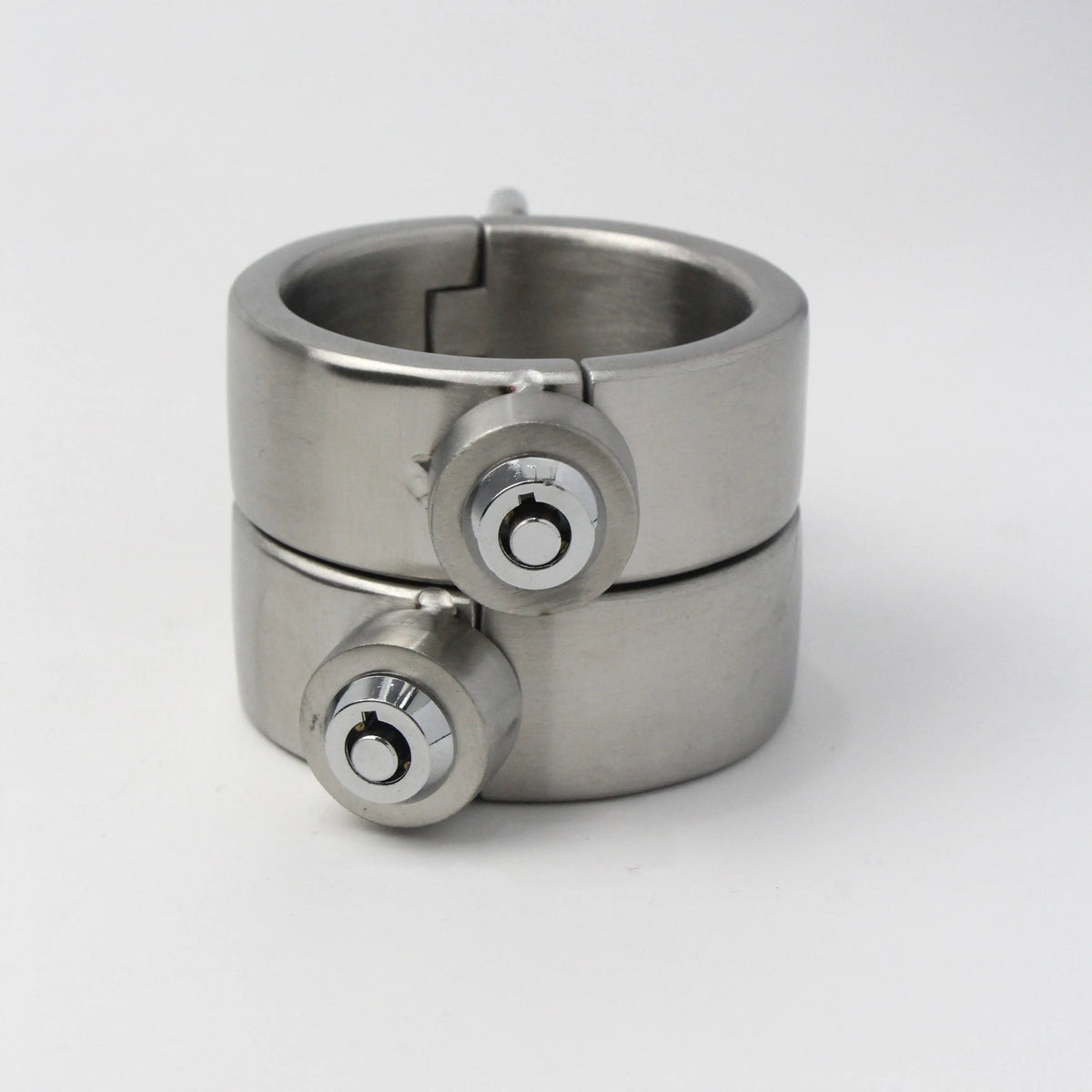 Heavy Duty Stainless Steel Handcuffs Ankle Cuffs Neck Collar Press Lock BDSM Restraints Bondage Adult Games Sex Toys for Couples