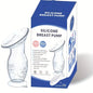 Manual Breast Pump with Scale&Diversion Trench, Soft Silicone Breastfeeding Pump, Milk Saver,Safe and Night Quiet Pumping