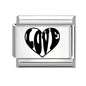 Laser Engraving Piano Heart Star Wings NO.7 Lips Italian Charm Links Fit 9mm Bracelet Stainless Steel Men Women DIY Making Gifts