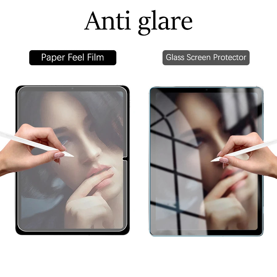 2Pcs Paper touch Screen Protector for iPad 11th A16 Film No Glass