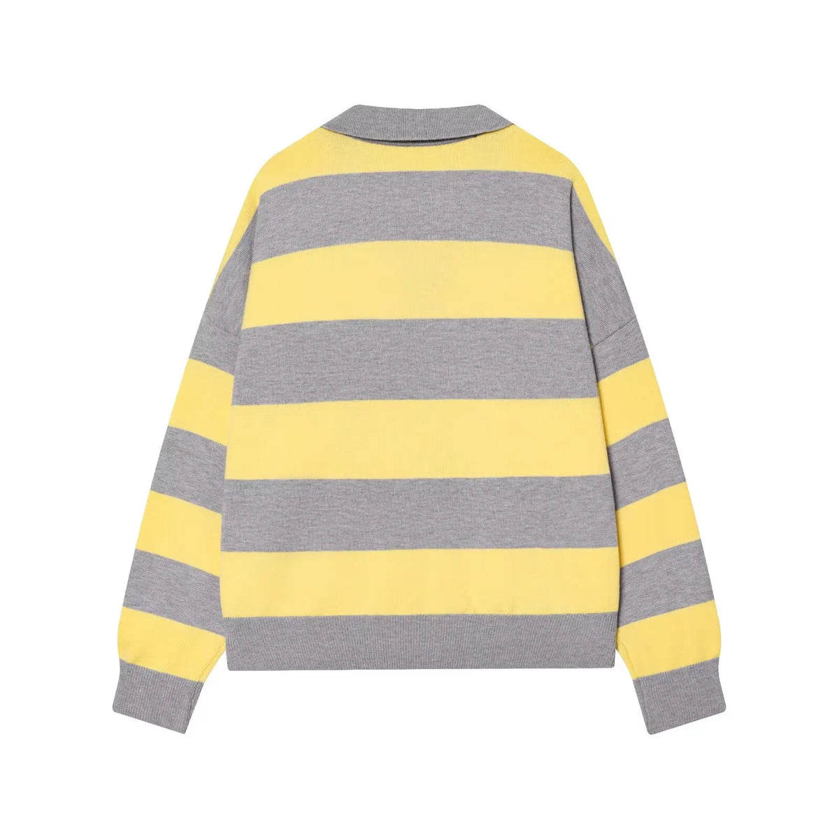 Sweater knitted Pullover Women's Spring 2026 New Fashion Striped Loose Polo neck Warm Women Sweater Chic Youth Holiday Pullover
