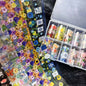 10Rolls Halloween  Flower Plaid Angel Marble  Bow Nail Foils Transfer Paper  Nail Art Stickers   Decal  Nails Decoration
