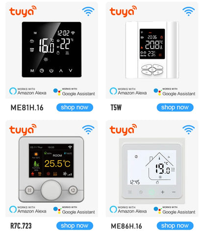 Tuya Smart Thermostat For Underfloor Heating Wifi Thermostat  Floor Heating Controller Warm Floor Temperature Controller Alexa