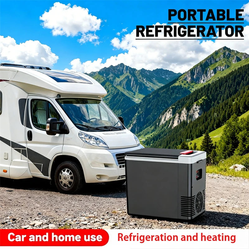 10L Mini Refrigerator For Car Home Travel Refrigerator 12V 220V Auto Freezer Cooler & Warmer Electric Car Fridge Portable Icebox EU Plug