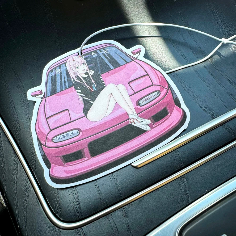 JDM Car Modification Culture Air Freshener Pendant Cool Girls Rear View Mirror Aromatherapy Pendant Car Decorations