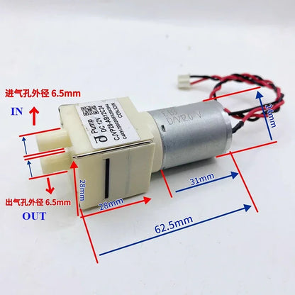 CONJOIN CJVP28-AB12C Mini DC 12V Vacuum Pump Micro 370 Motor Air Suction Pump Negative Pressure Pump DIY Robot Sweeper Cleaner