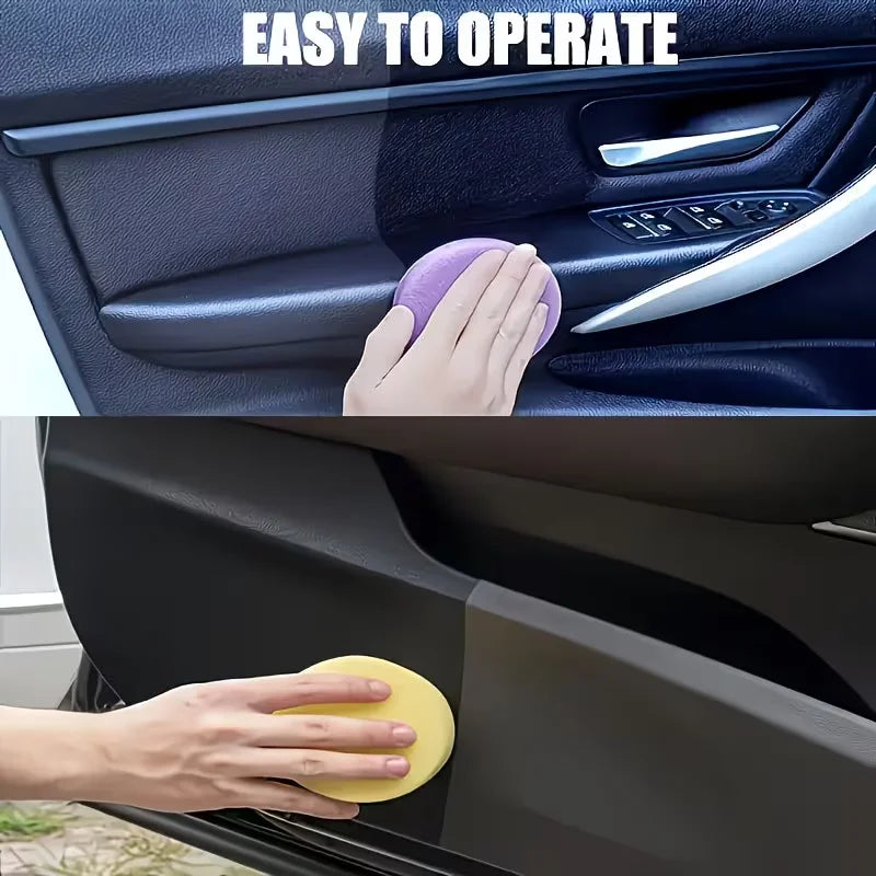 Car Plastic Shine Paste - Multi-Purpose Interior And Exterior Trim Renewal Wax, Helps Restore Glossy End for Doors, Dashboards