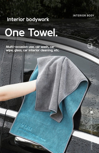 45X45cm Microfiber Car Washing Towel Lint-Free Car Cleaning Towels Supplies Ultra-Soft Drying Cloth Car Detailing Washing Tools