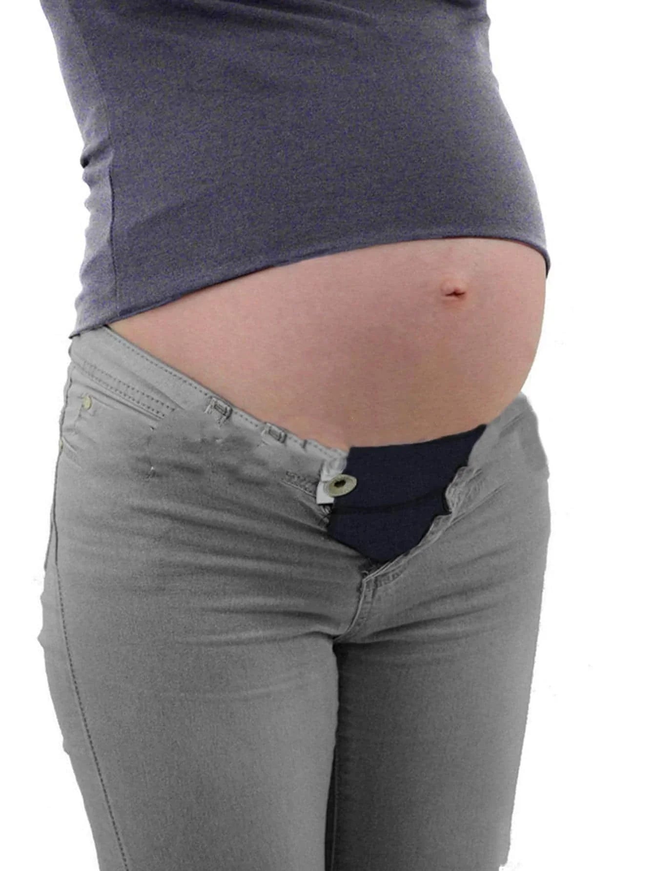 Women Adjustable Elastic Maternity Pregnancy Waistband Belt Waist Extender Clothing Pants For Pregnant Sewing Accessories