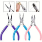 4 Pack Jewelry Pliers Jewelry Making Pliers Tools Kit with Needle Nose Pliers/Chain Nose Pliers, Round Nose Pliers