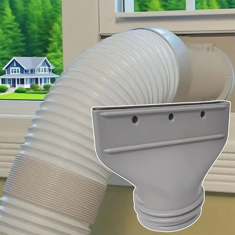15CM Flat Mouth Joint Exhaust Duct Portable Mobile Air Conditioner Window Duct Pipe Hose Interface Connector Flat Nozzle