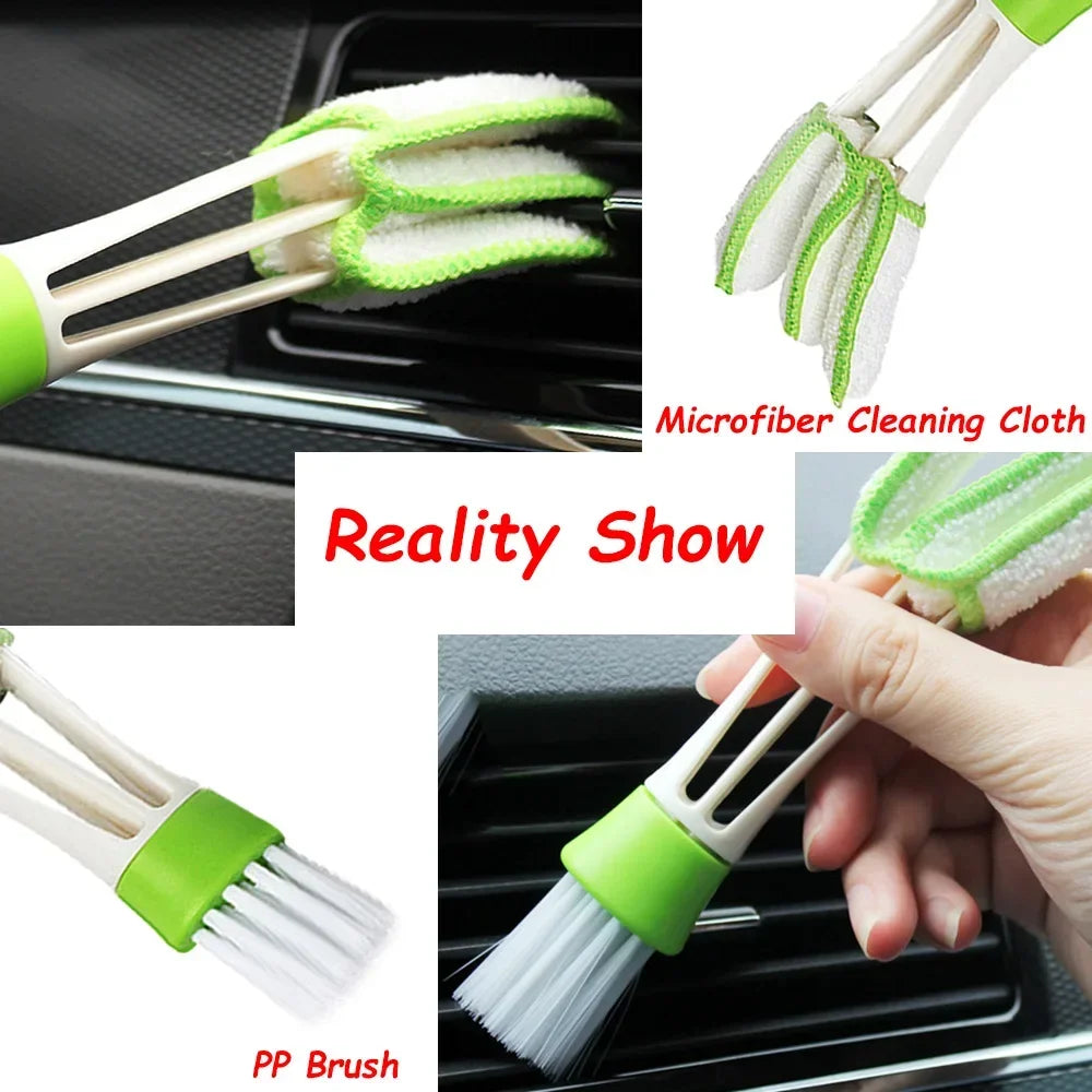New Car Cleaning Kit Scrubber Drill Detailing Brush Set Air Conditioner Vents Towel Polisher Car Auto Detailing Tools